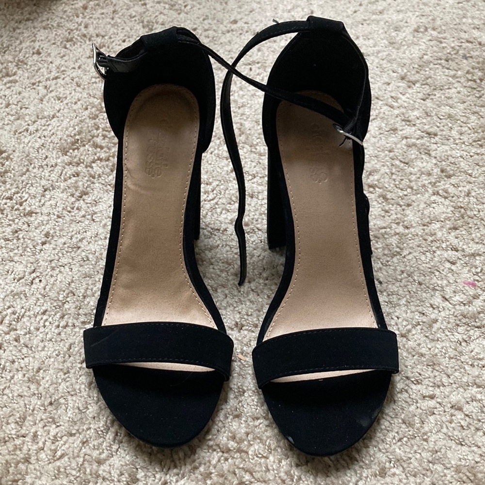 Black Strappy Heels